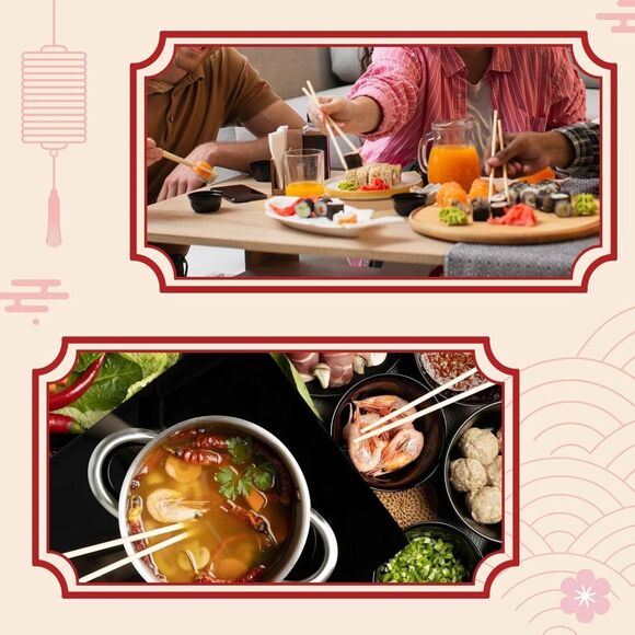 Premium Disposable Bamboo Chopsticks – 9" Round, Individually Wrapped 100 Pairs - Picture 16 of 16